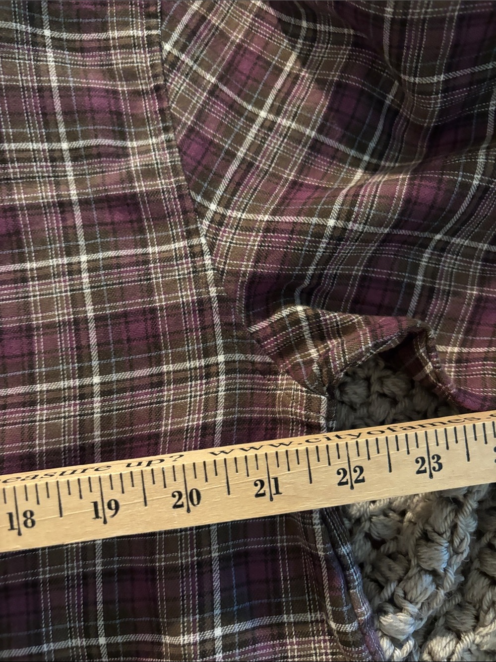 BANANA REPUBLIC Womens Flannel Shirt Sugar Plum Feminine Ruffle Trim Medium - Picture 10 of 11